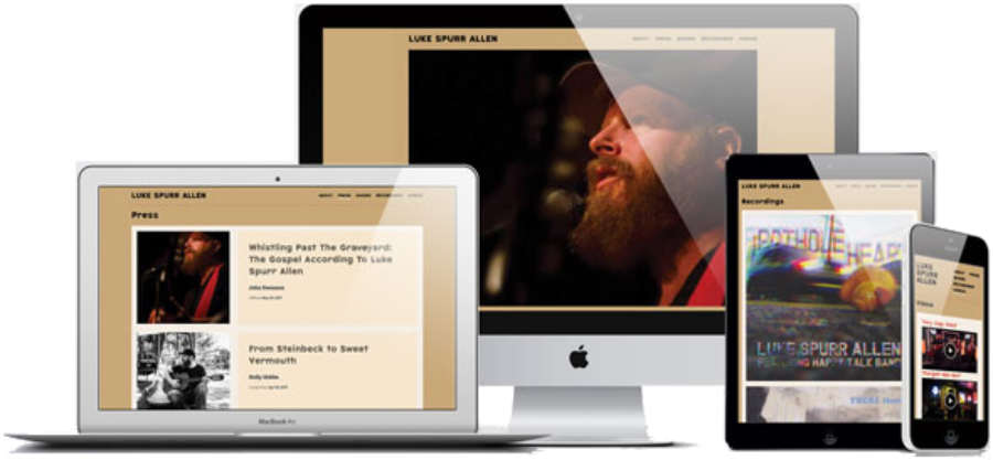 Site for Luke Spurr Allen by Happening Interactive